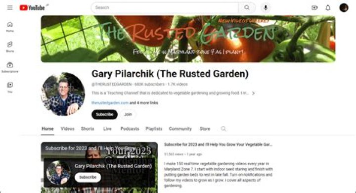 Gary Pilarchik (The Rusted Garden) Youtuber overview