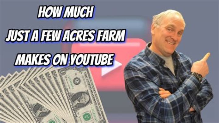 Just a Few Acres Farm net worth, income and estimated earnings of Youtuber channel